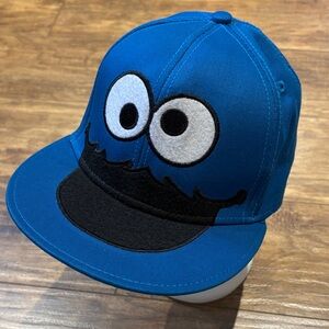 Sesame Street Blue Cookie Monster Hat